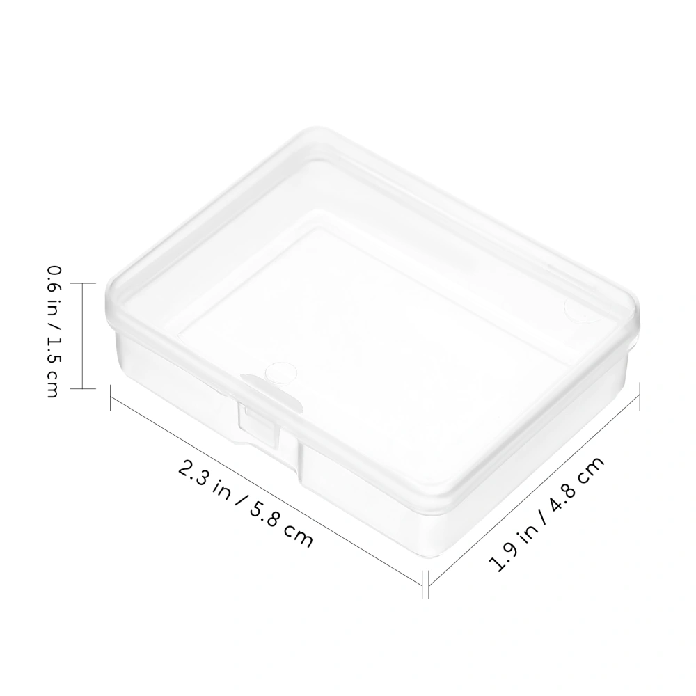 24Pcs Mini Plastic Boxes Bead Storage Boxes Universal Packaging Boxes Clear Plastic Cases