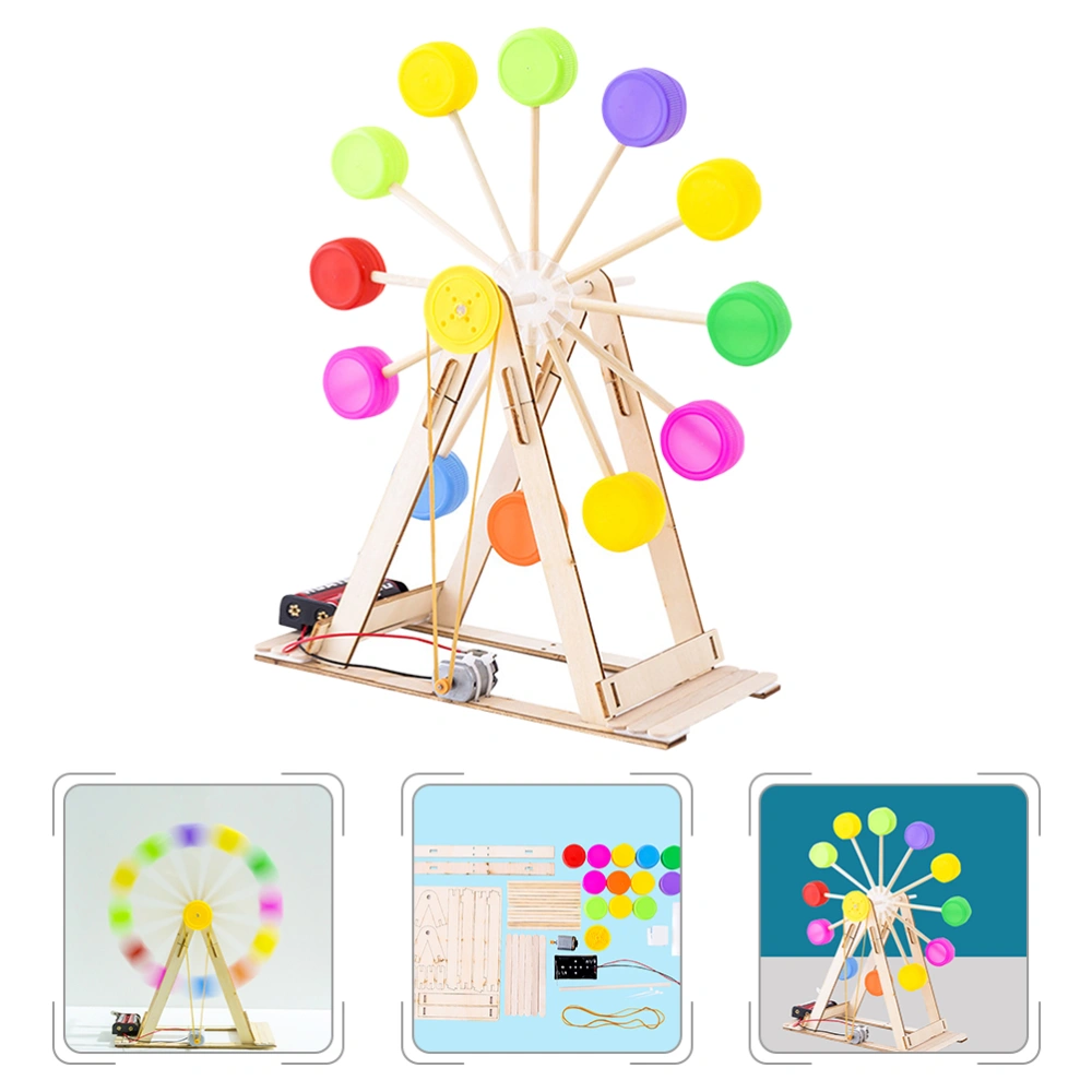 1 Set Ferris Wheel Models DIY Children Model Toys Wooden Model for Kids