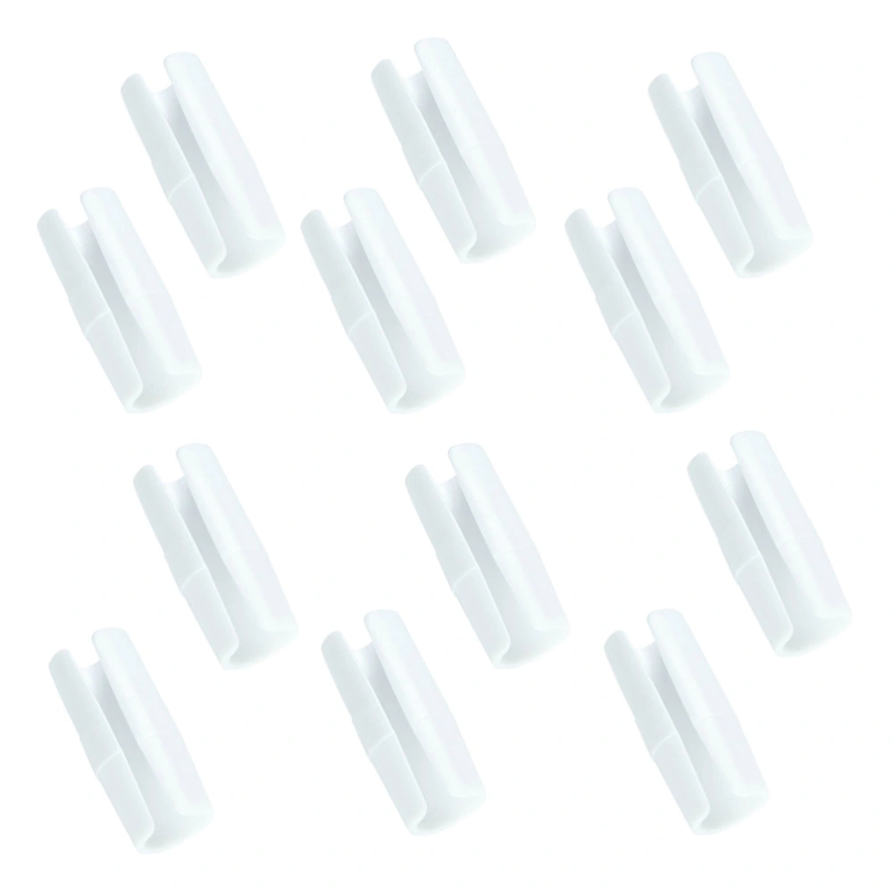 12pcs Bed Sheet Short Grippers Anti-running Keep Sheet Fasteners Anti-slip Clamps Bed Covers Prevent Clips (White)