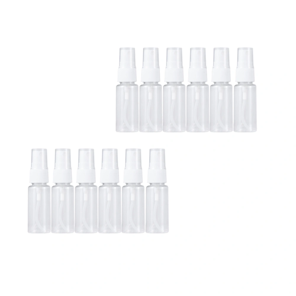 12Pcs 50ml Transparent Spray Bottle Makeup Bottles Press Pump Bottle Subpackaging Bottles