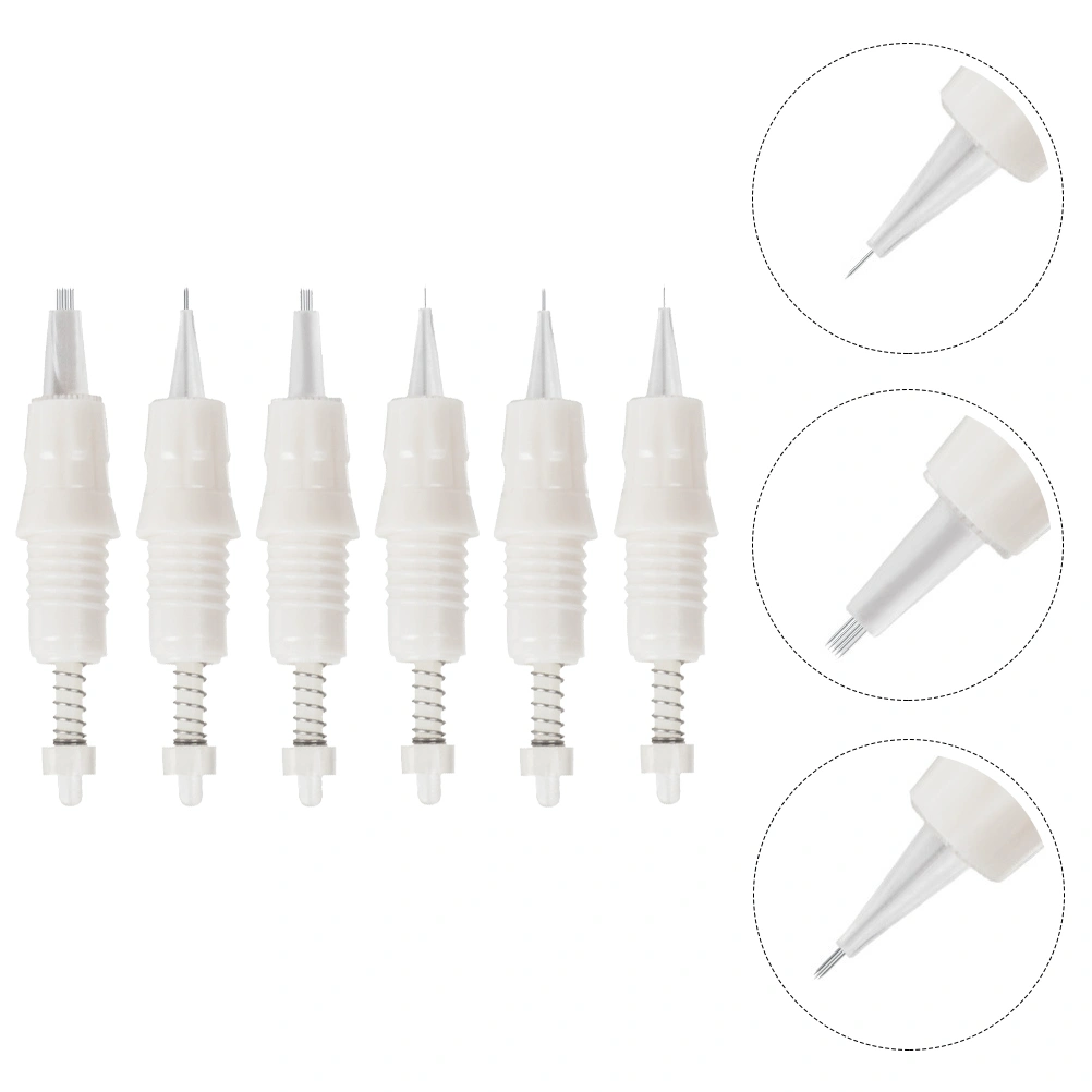 6Pcs Beauty Salon Tattoos Needles Professional Semi-Permanent Tattoos Needles