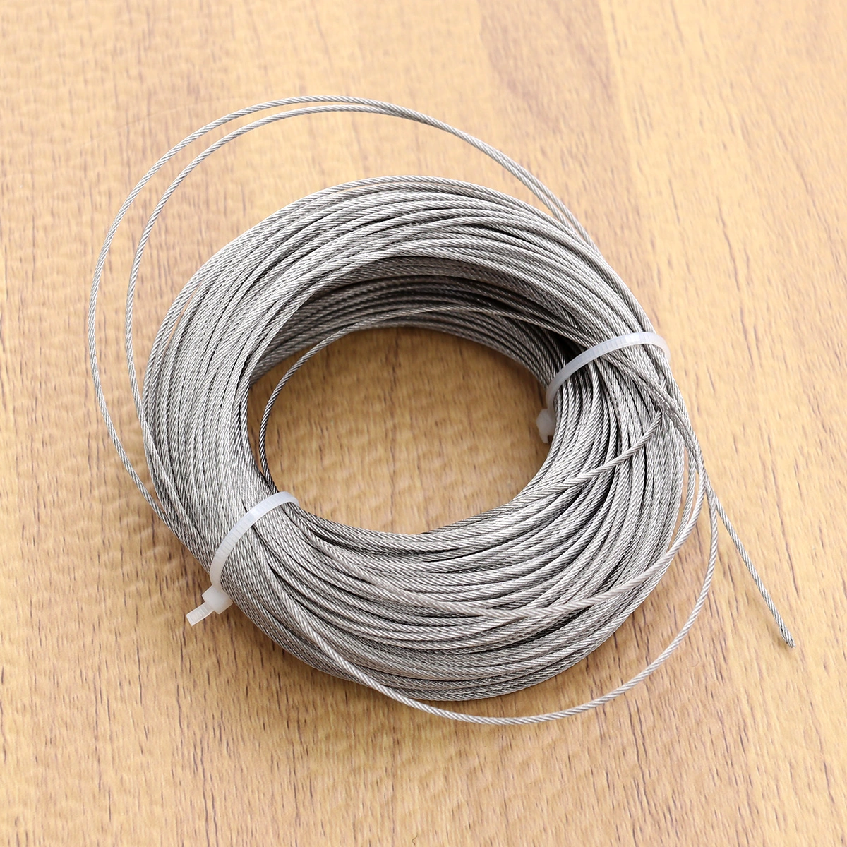 304 Stainless Steel Long Roll of 50 Meters Hard Sturdy Steel Wire Rope