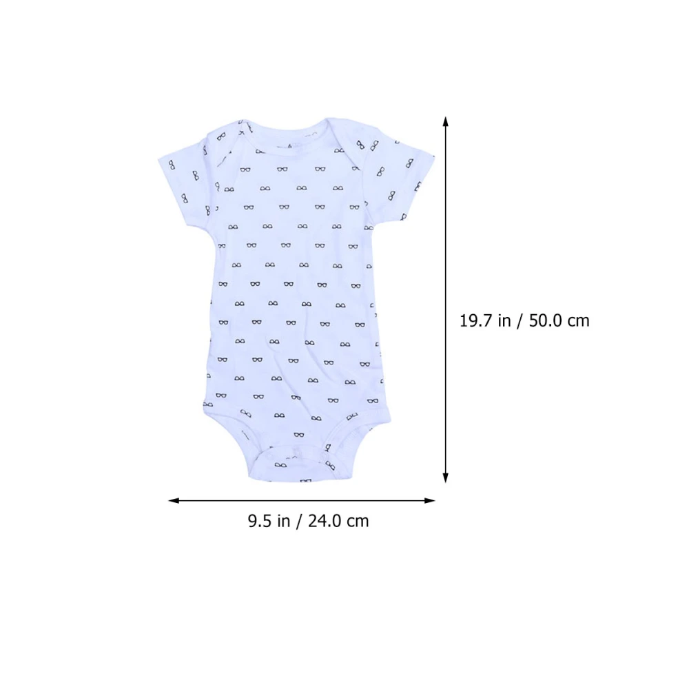 5PCS Cotton Short Sleeve Baby Romper Outfits Infant Triangle Bodysuit Clothes for Toddler Boy Girl (06546 Grey 24M)