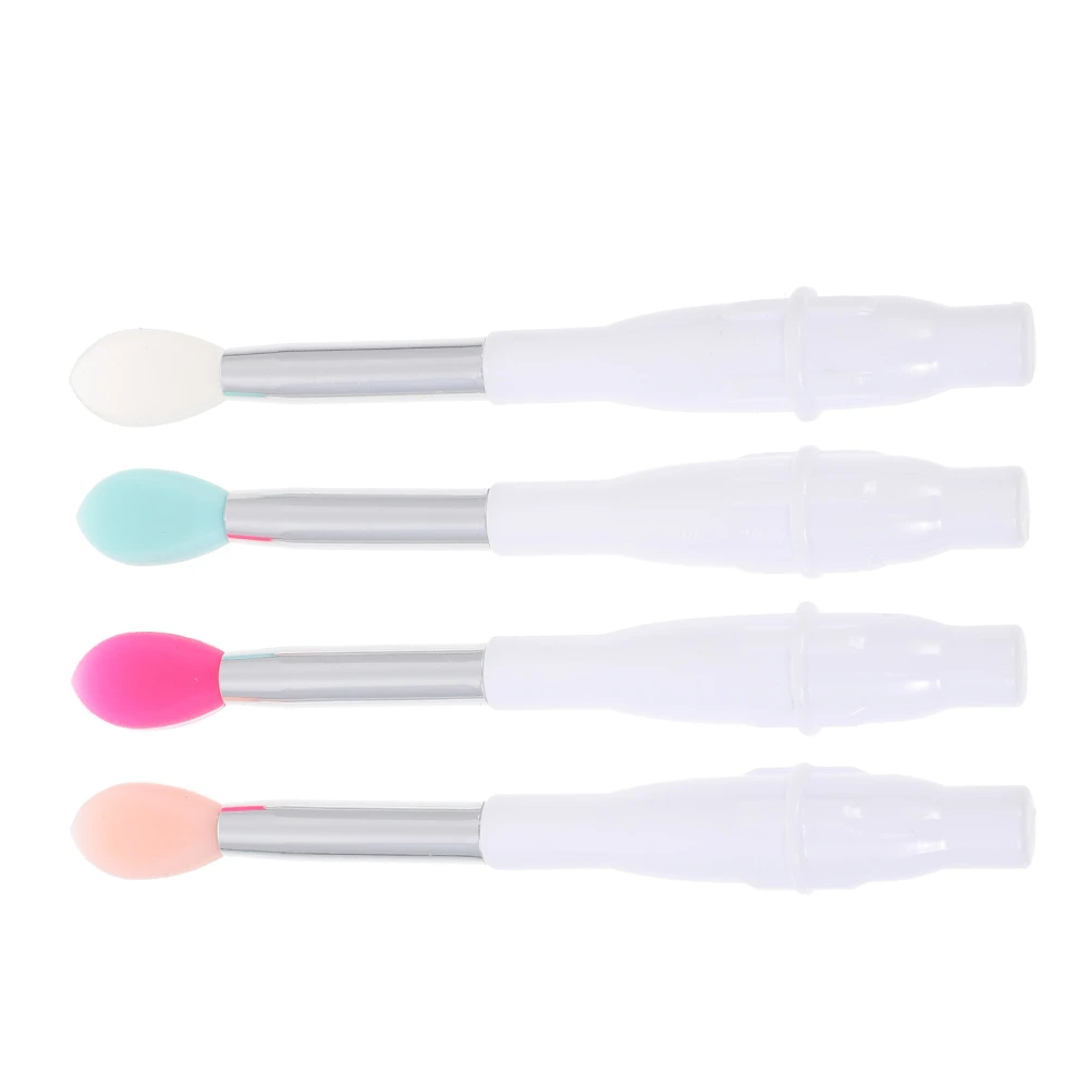 8Pcs Silicone Lip Brushes Lip Mask Brushes Lipstick Applicators with Dustproof Lid