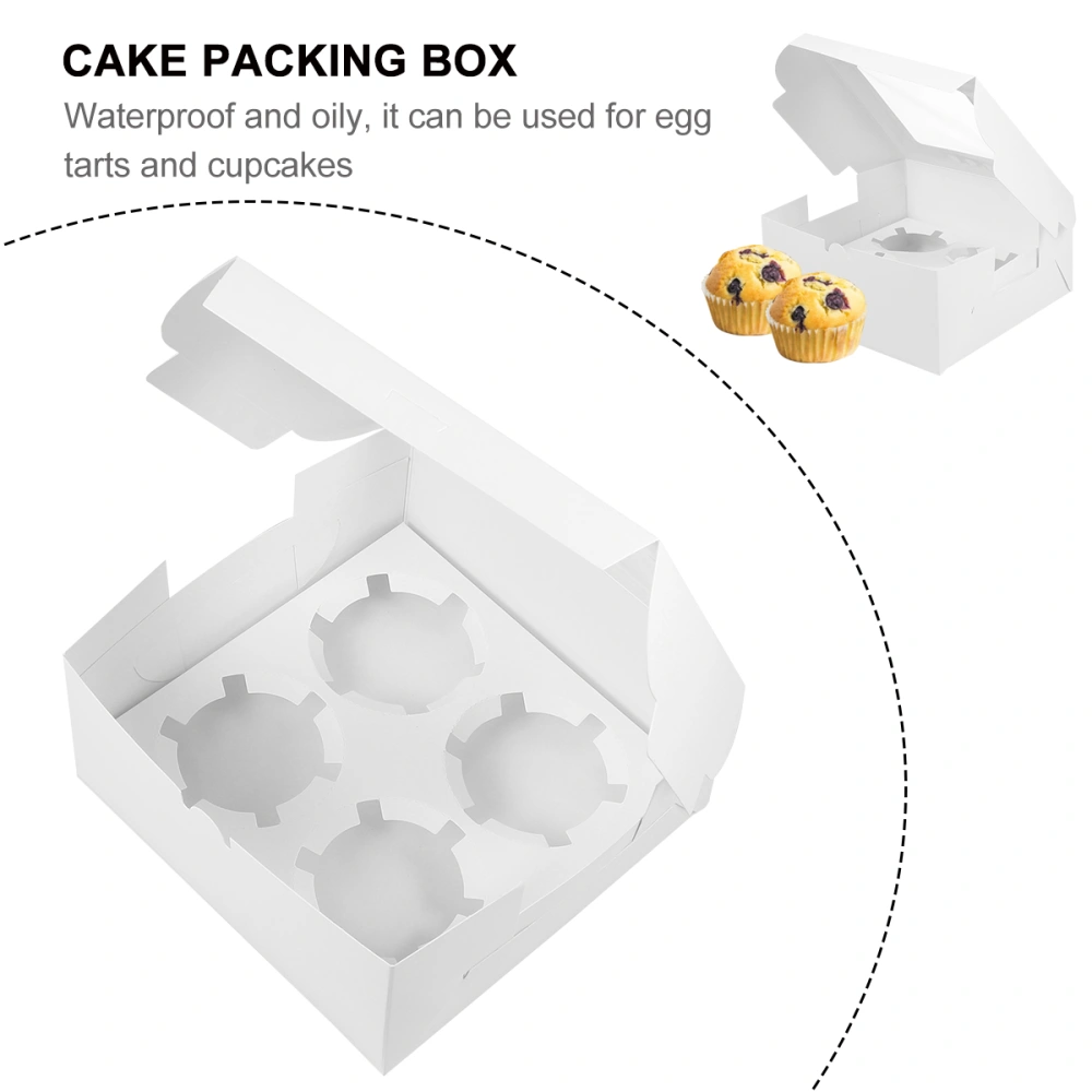 10pcs Egg Tart Box Cupcake Packing Box Dessert Box Cupcake Wrapping Package Box