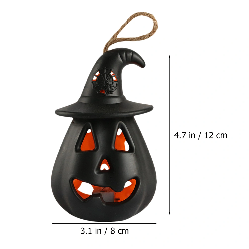 2PCS Halloween LED Pumpkin Light Glowing Candle Light Decor for Party Home
