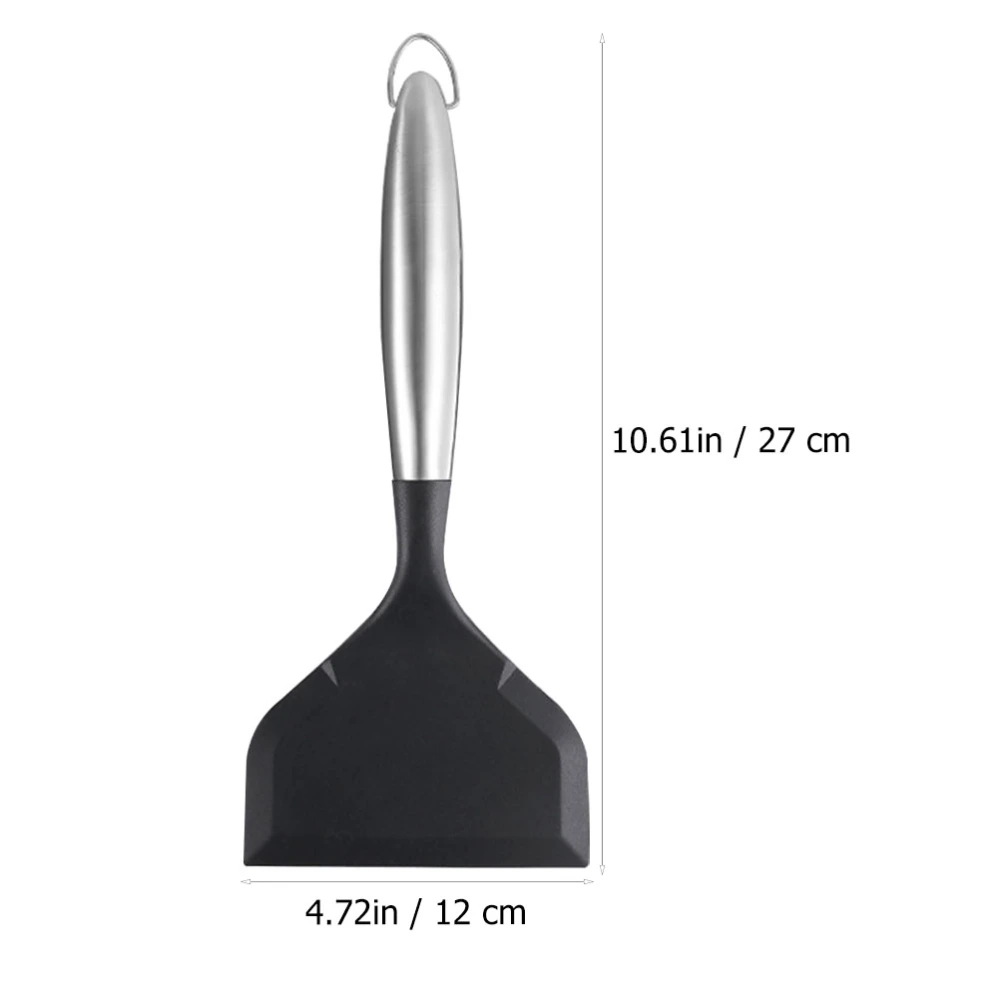 Silicone Spatula Cooking Shovel Stainless Steel Handle Wok Spatula Kitchen Supply