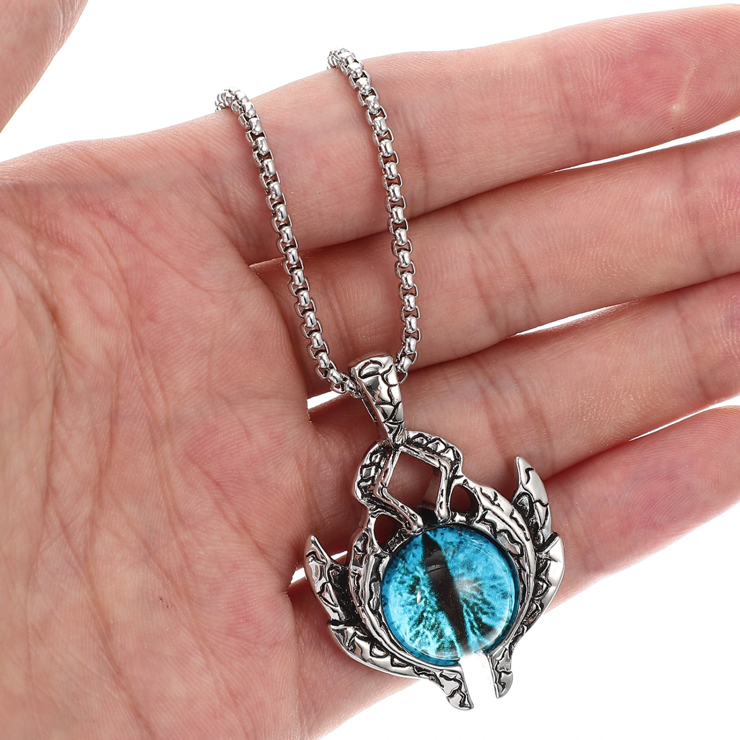 Evil Eye Necklace Stainless Steel Neck Chain Evil Eye Pendant Necklace Chain