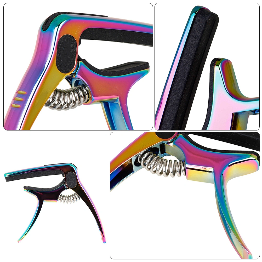 1 Set of Simple Metal Steel Guitar Capo Universal Three-in-one Multi-function Capo