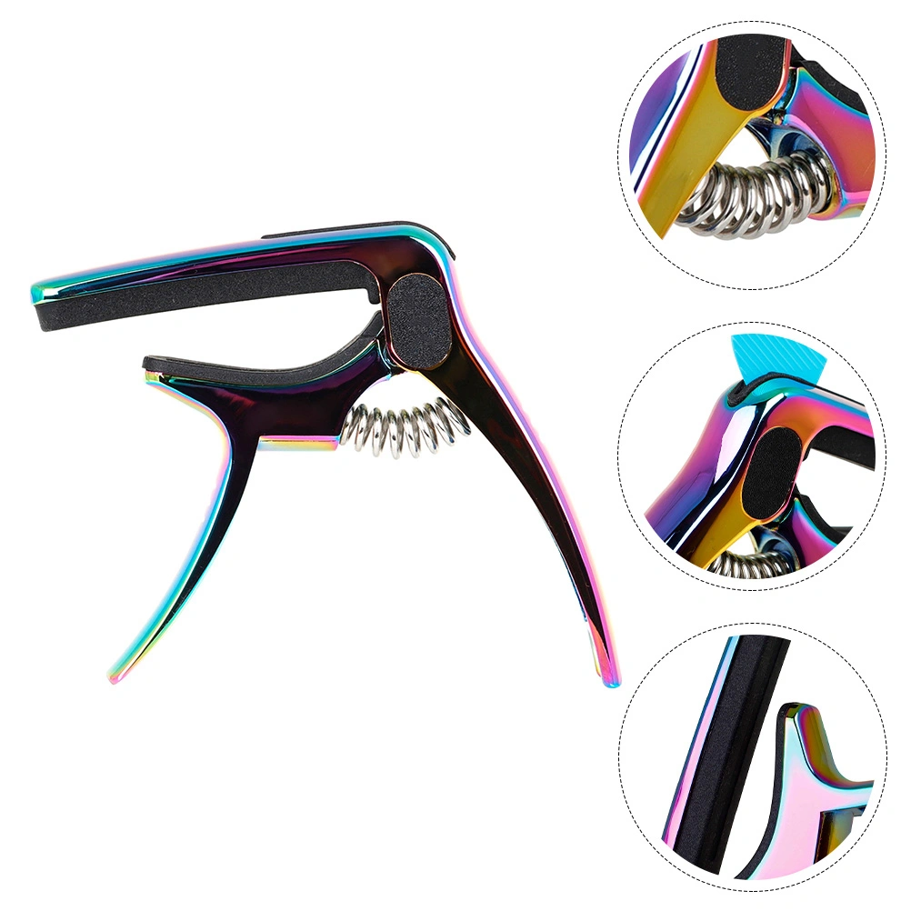 1 Set of Simple Metal Steel Guitar Capo Universal Three-in-one Multi-function Capo