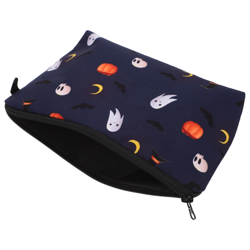 Makeup Bag Cartoon Halloween Pattern Makeup Bag Halloween Themed Bag Storage Pouch