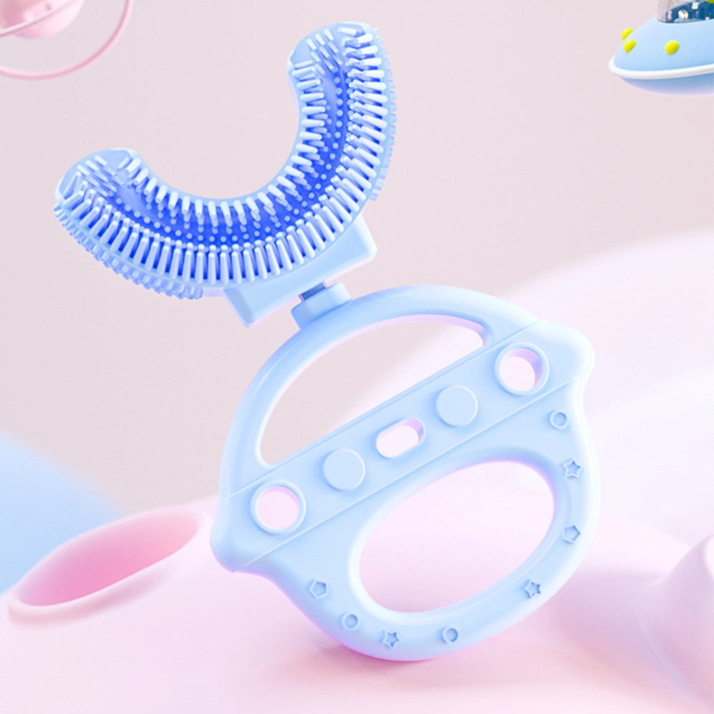 U Shaped Toothbrush Kids Silicone Toothbrush Toddler Cleaning Toothbrush