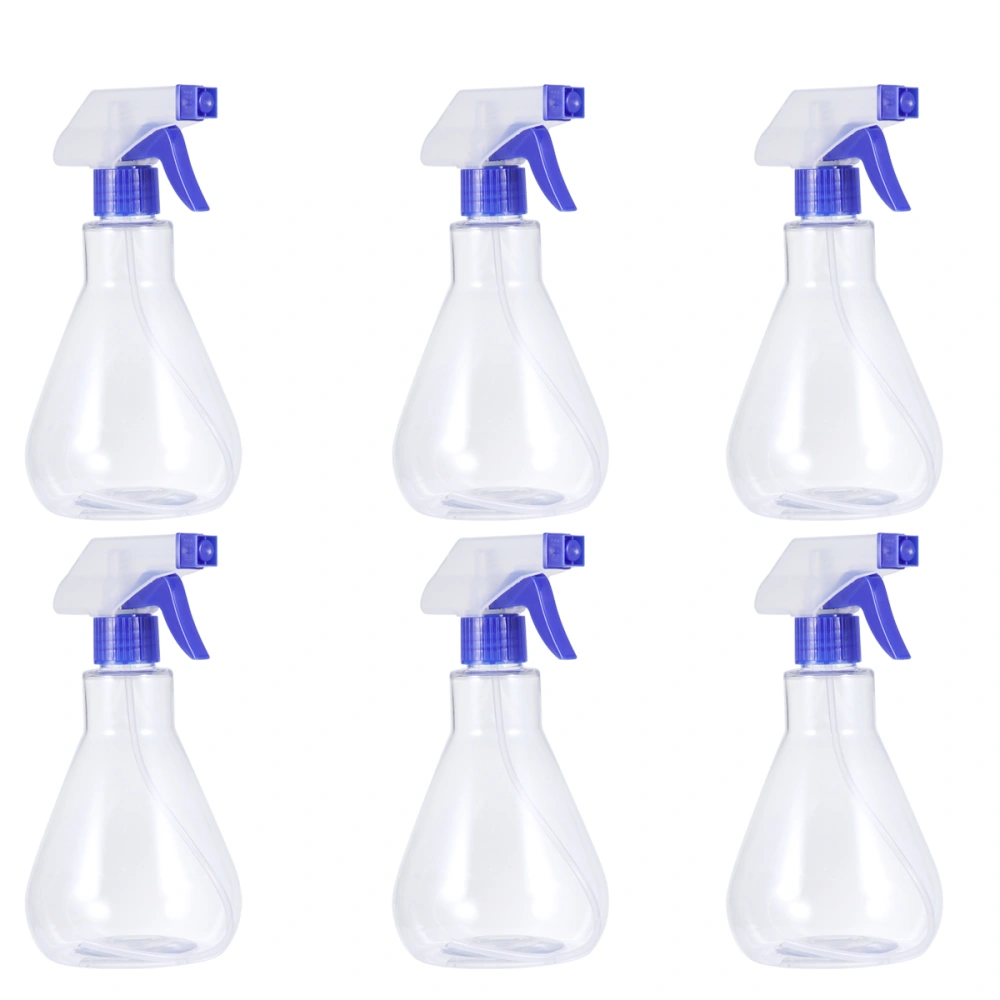 6pcs 500ml Sterilizing Spray Bottle Transparent Watering Can Hairdressing Sprayer Multi-function Water Spray Container Household Gardening Art Spraying Bottle For Home (Random Nozzle Color)