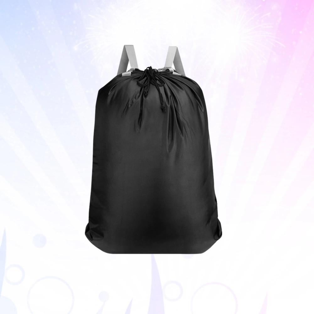 1pc Large Clothing Bags Drawstring Adjustable Laundry Luggage Backpack with Shoulder Straps