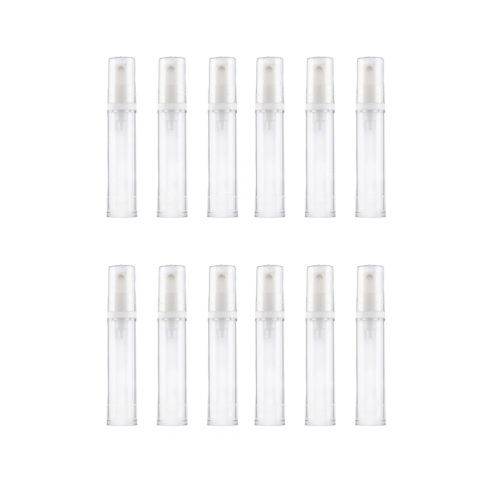 12Pcs Empty Spray Bottle Sunscreen Sprayer Fine Mist Bottle Press Pump Bottle Random Nozzle Style (15ml White)