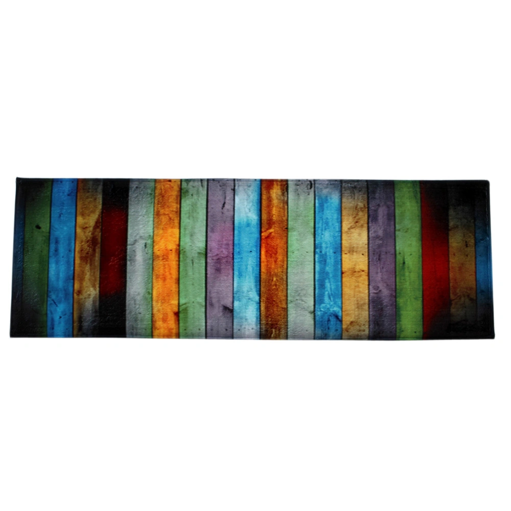 Bath Mats Non Welcome Entrance Doormat Floor Mat Front Door Rug Bedroom Mats Kitchen Decor Floor Mats Rugs 60 x 180CM (Colorful Wood Board)