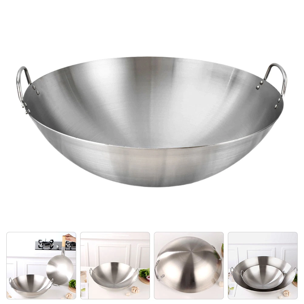 Kitchen Frying Pan Stainless Steel Pan Cooking Pan with Handle Frying Pan