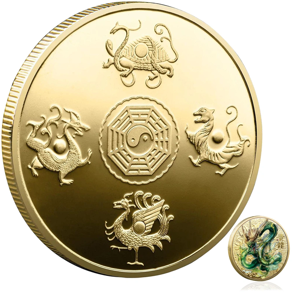 Mythical Beast Commemorative Coin Alloy Art Coin Metal Souvenir Coin Collectible Coin