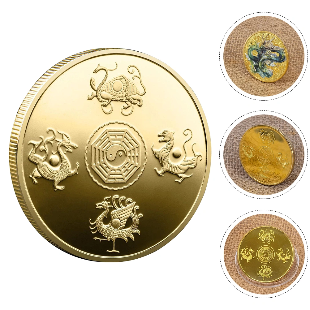 Mythical Beast Commemorative Coin Alloy Art Coin Metal Souvenir Coin Collectible Coin