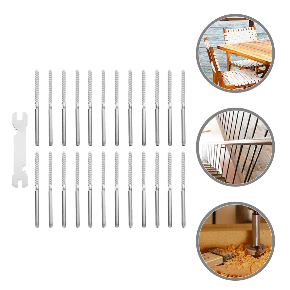 1 Set Cable Railing Kit Stainless Steel Swage Screw Deck Railing Hardware