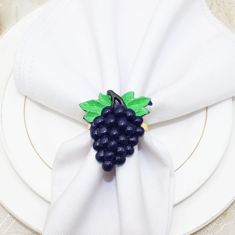 4 Pcs Napkin Buckles Fruit Shape Napkin Ring Party Delicate Napkin Clasps