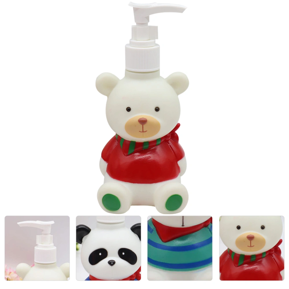 1pc Adorable High End Press Type Lotion Shampoo Dispenser Bottle (White Green)