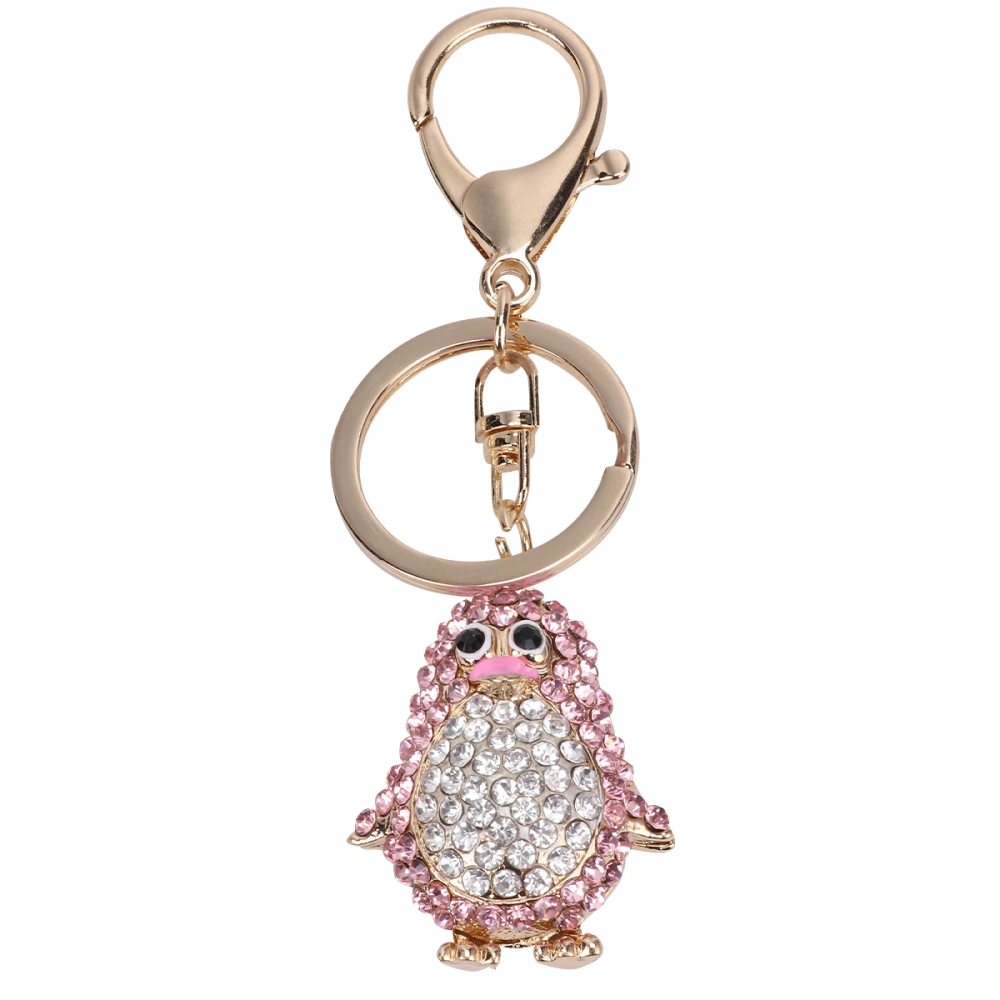 1 Pc Lovely Diamond-encrusted Car Bag Key Chain alloy Pendant Bag Decoration