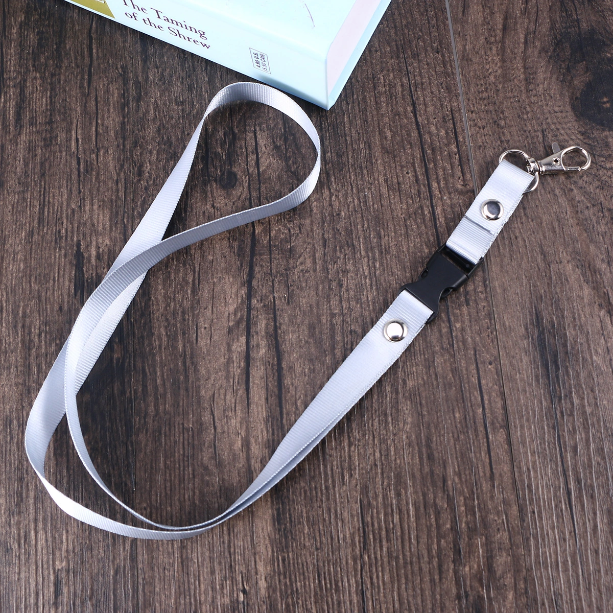8PCS ID Holder Lanyard Neck Strap Lanyards with Clip for Office ID Name Tags Badge Holders (4PCS Grey + 4PCS Blue)