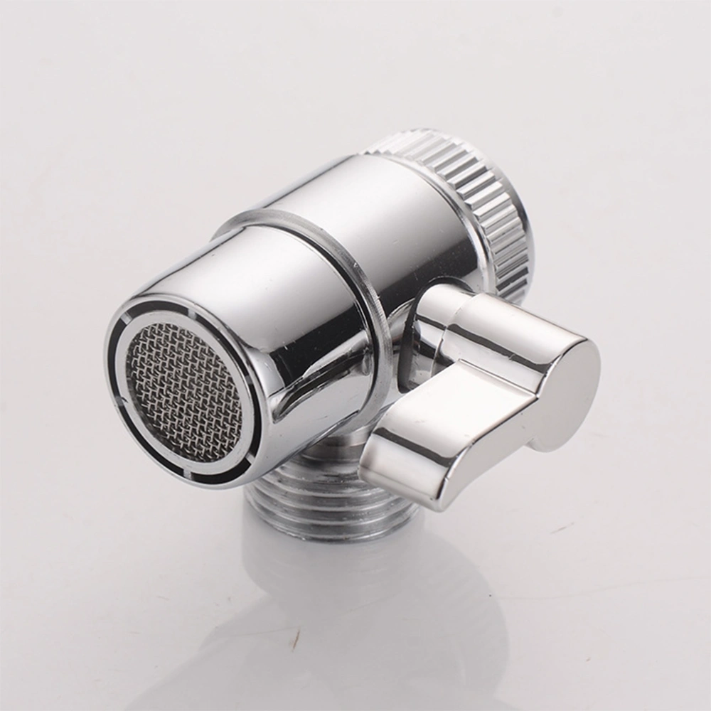 Shower Diverter Valves Single Arm Switch for Faucet Handheld Shower Head (Silver)