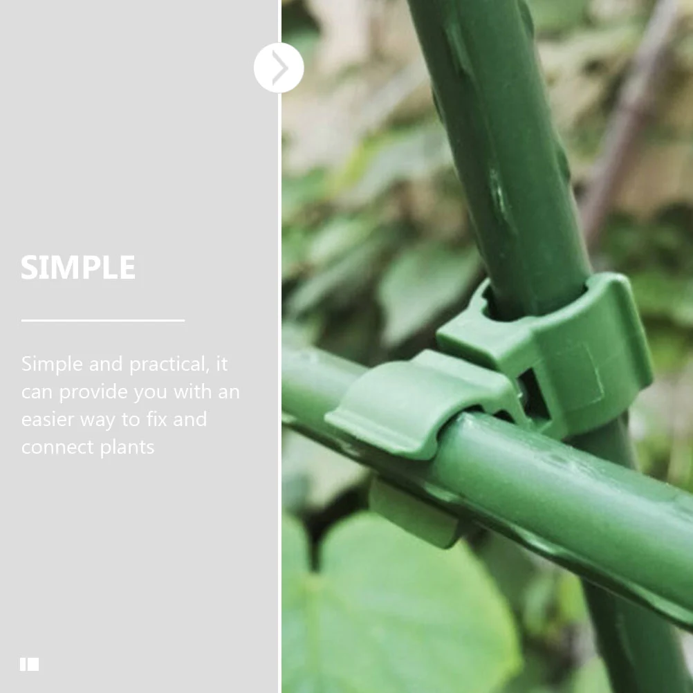 50pcs Gardening Plant Climbing Fixing Brackets Plant Trellis Connectors