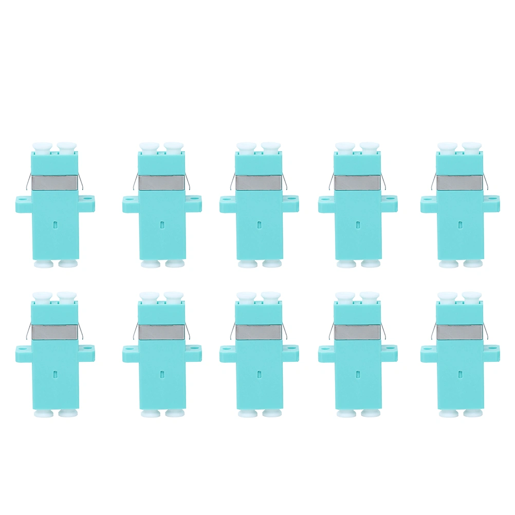 10pcs Optical Fiber Adapters LC-LC Duplex Converter Fiber Optic Coupler