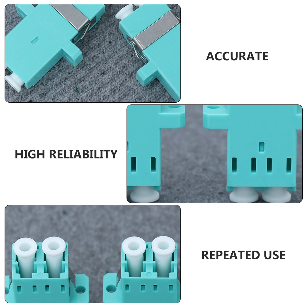 10pcs Optical Fiber Adapters LC-LC Duplex Converter Fiber Optic Coupler