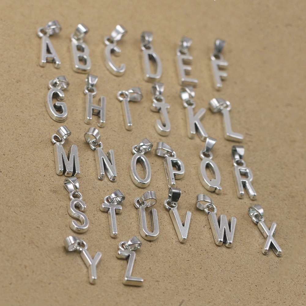 20pcs Alloy English Letter D Pendant Charms DIY Jewelry Making Accessories for Necklace Bracelet