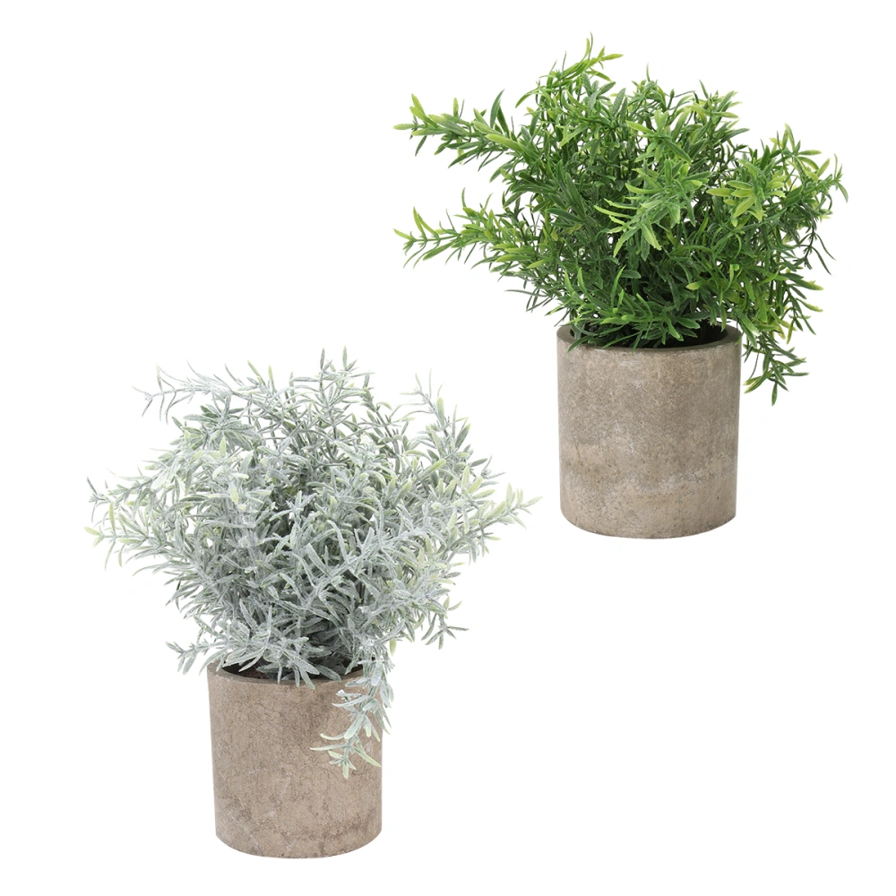 2pcs Simulated Plant Imitated Plant Bonsai Fake Potted Plant Fake Plant Decor