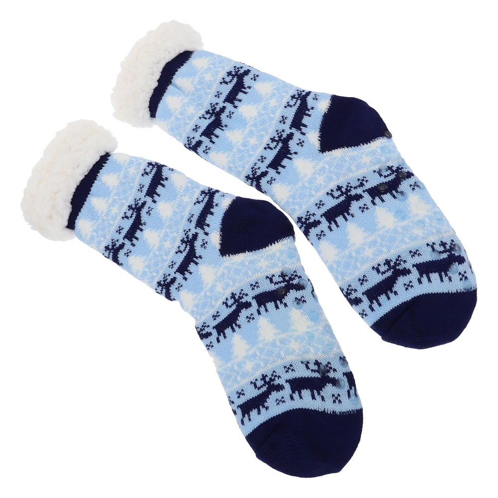 1 Pair Cartoon Floor Socks Winter Funny Warm Socks Non-slip Home Carpet Socks