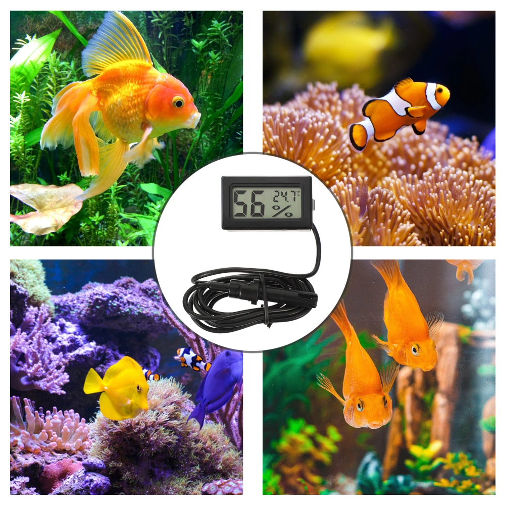 Embedded Digital Thermometer Aquarium Thermometer LCD Display Digital Thermometer