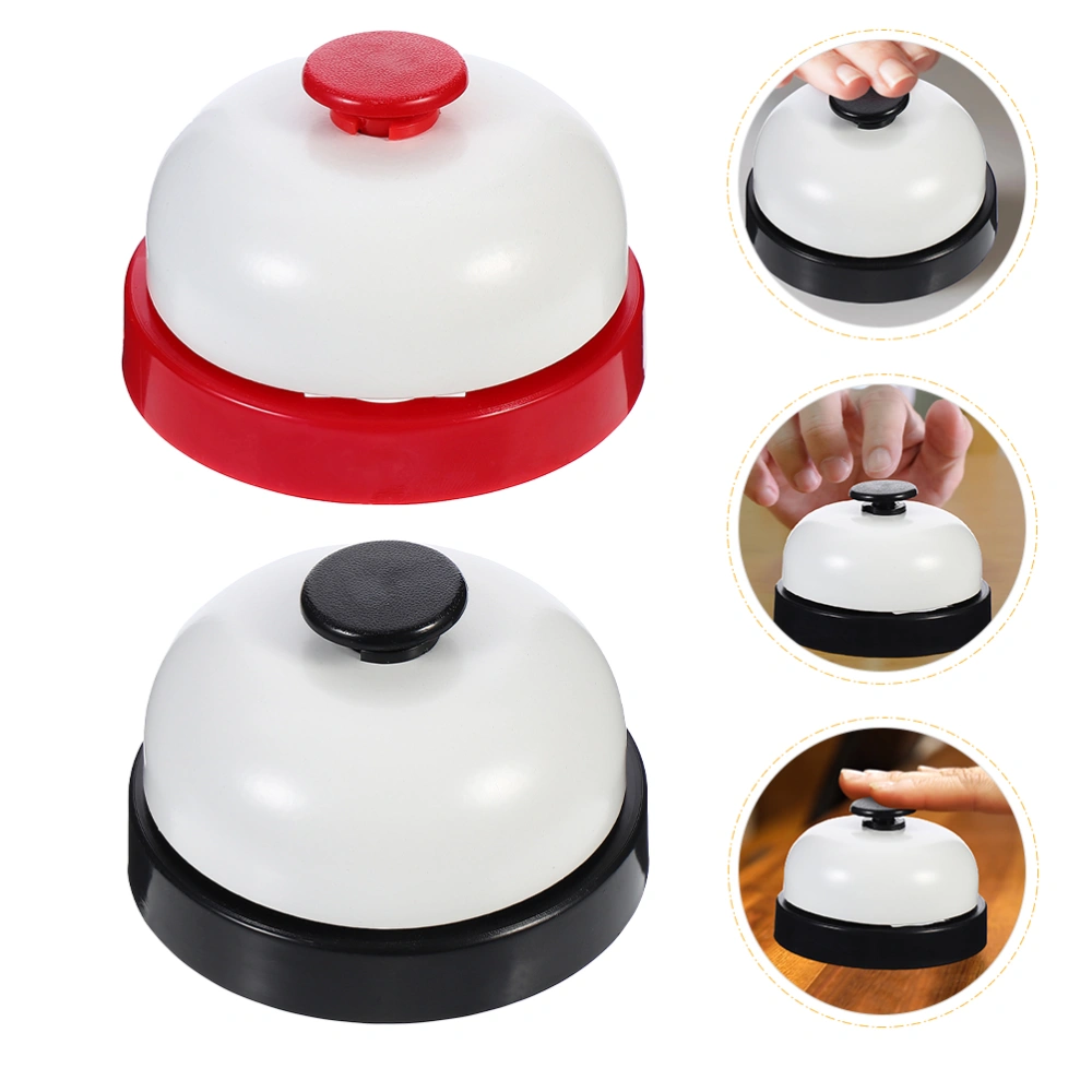 2pcs Big Button Desk Bell Dog Training Bell Stainless Steel Hand Pressing Bell