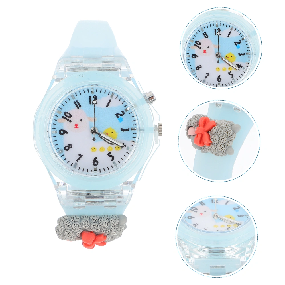 1pc Children Luminous Waterproof Watch Student Delicate Watch Cartoon Watch