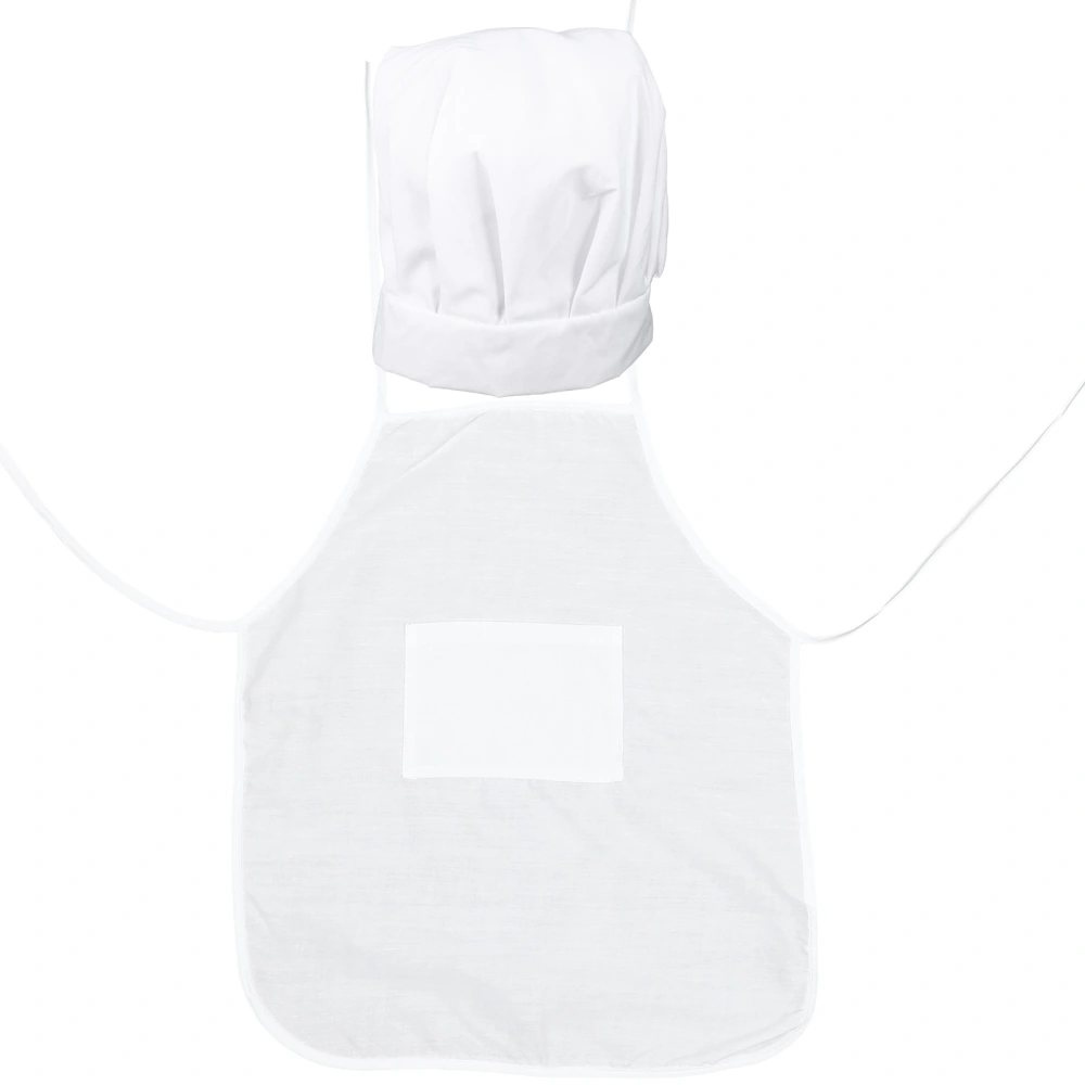 1 Set Boy Baking Apron Chef Costume Apron Career Role Play Hat Cooking Plaything