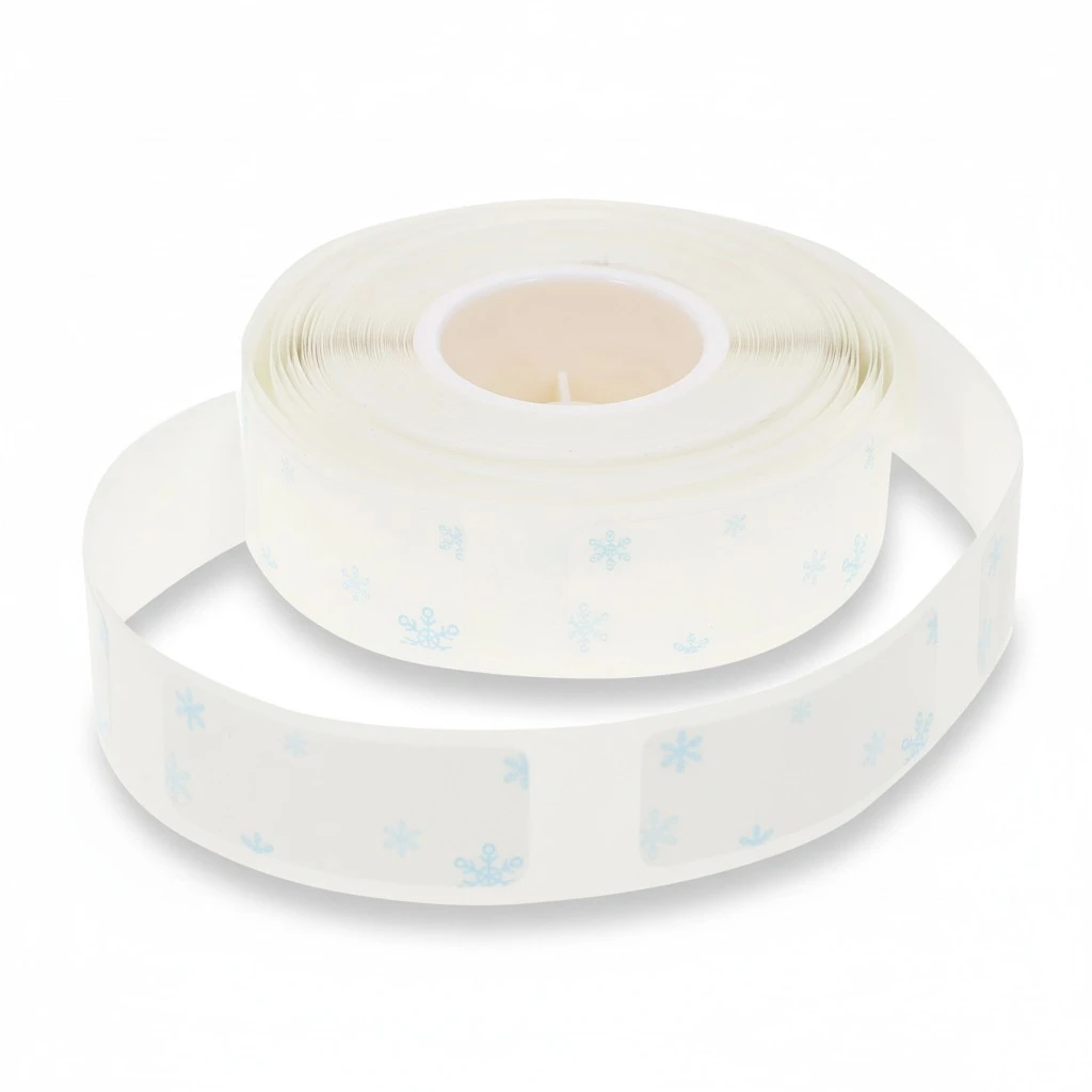1 Roll Transparent Snowflake Label Printer Tape Label Printer Self-adhesive Clear Label