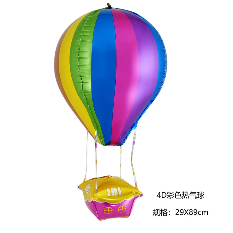 5pcs  Hot Air Balloon Decorations Aluminum Film Balloons for Birthday Wedding