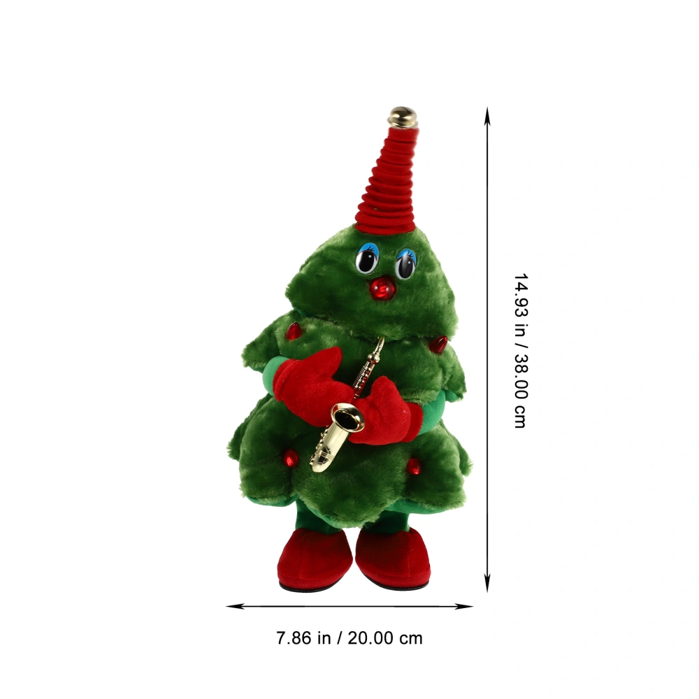 1Pc Illuminated Christmas Tree Singing and Dancing Electric Toy Christmas Gift