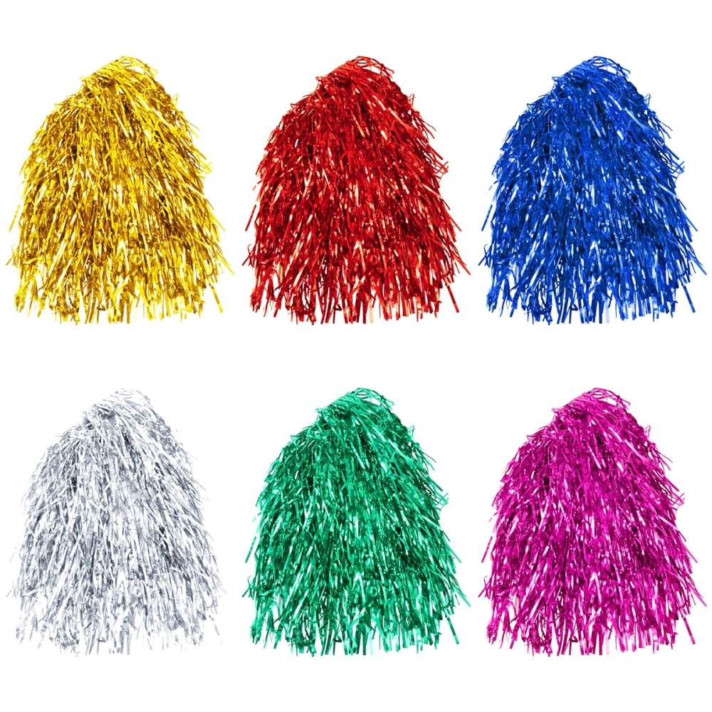 6Pcs Heat Resistant Wigs Masquerade Costume Cosplay Colorful Curly Wavy Wigs