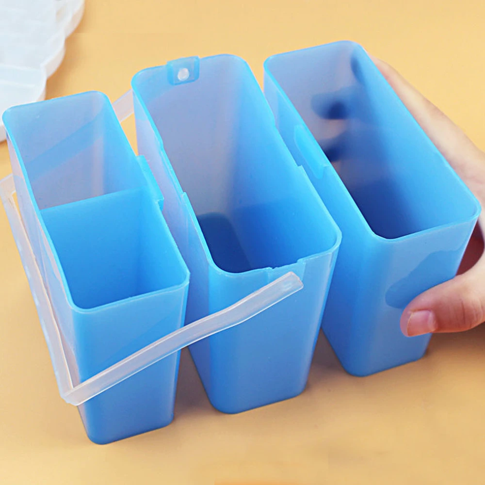 Pen Washing Bucket Plastic Brush Cleaner Detachable Plastic Bucket Art Painting Holder