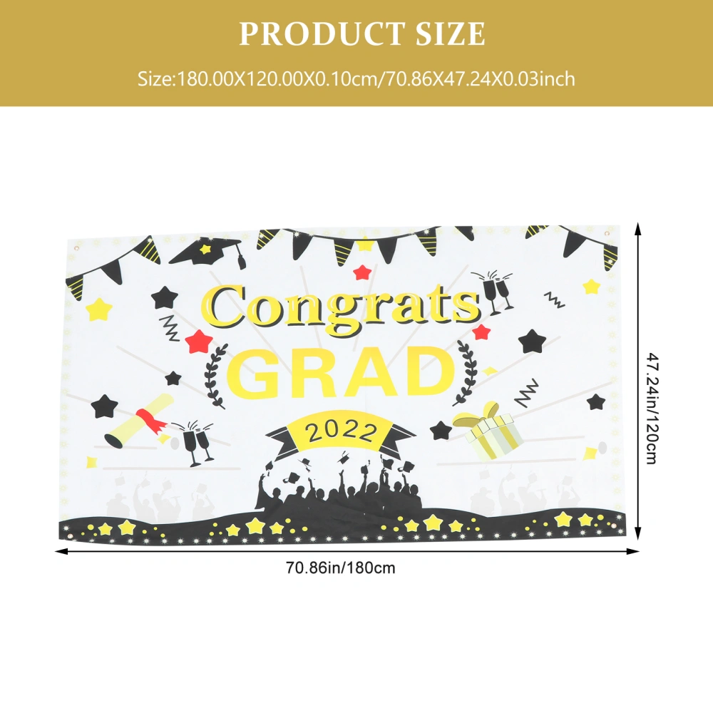 Decorative Photo Background Banner 2022 Graduation Party Hanging Decoration