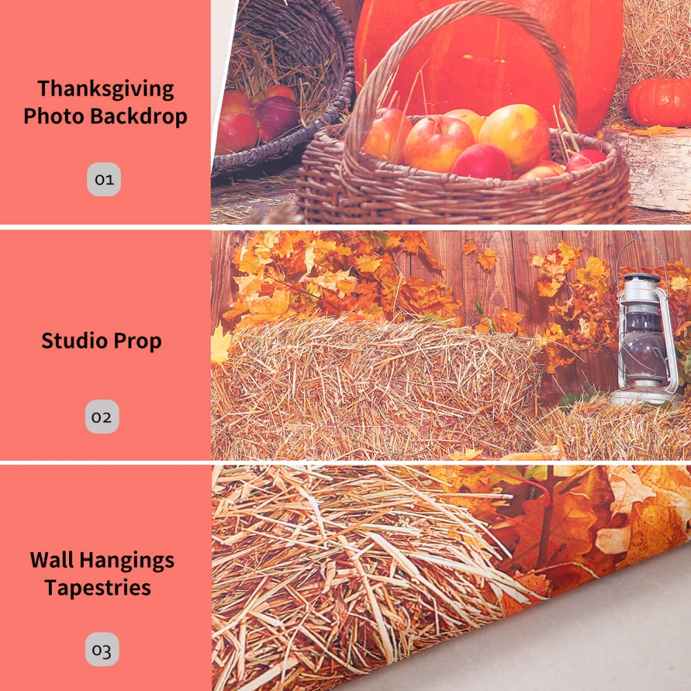 Thanksgiving Party Backdrop Photography Background Cloth Hanging Studio Prop