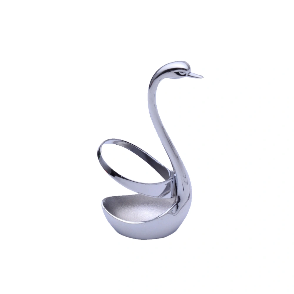 Stainless Steel Forks Spoons Tableware Stand Holder Swan Shaped Salad Dessert Forks Ladles Base Holder