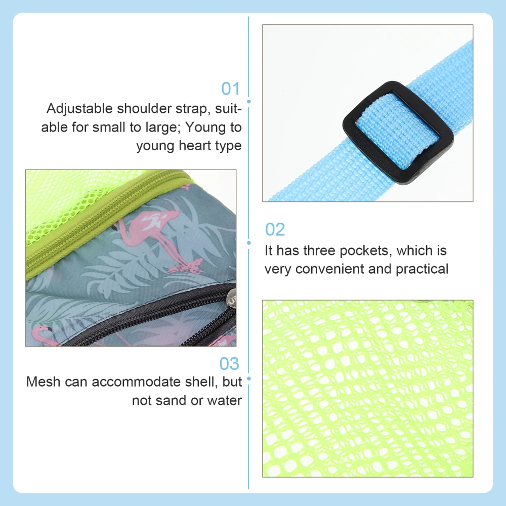 Multi-function Mesh Bag Convenient Beach Bag Wear-resistant Collecting Bag Beach Accessory