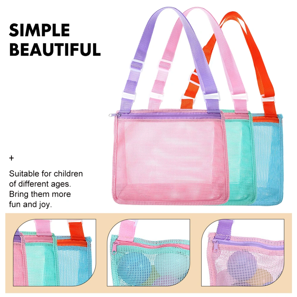 6Pcs Multi-function Beach Bags Wear-resistant Collecting Bags Convenient Mesh Bags