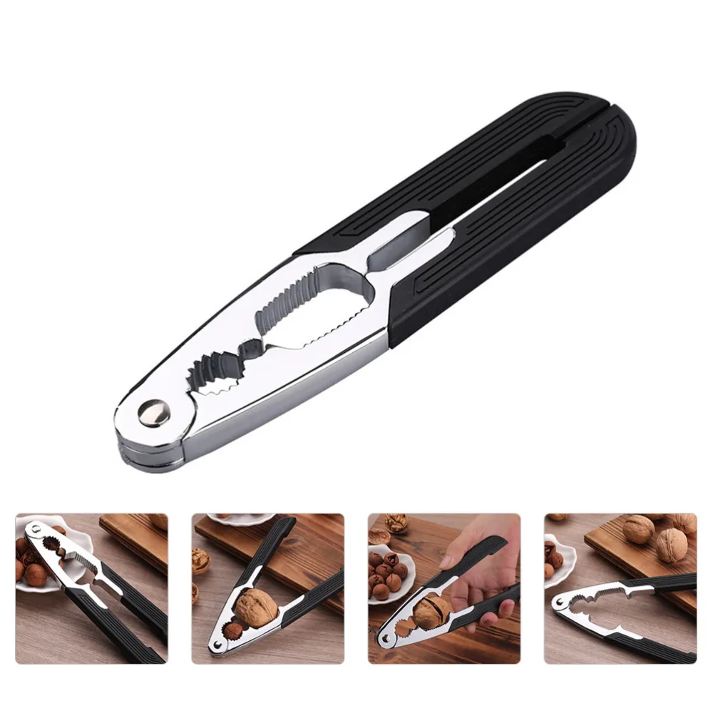 1Pc Manual Nut Opener Sturdy Nut Opener Classic Nut Opening Tool (Black)